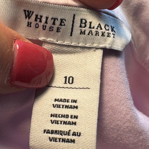 White House Black Market Light Pink Jean Jacket - Picture 9 of 10